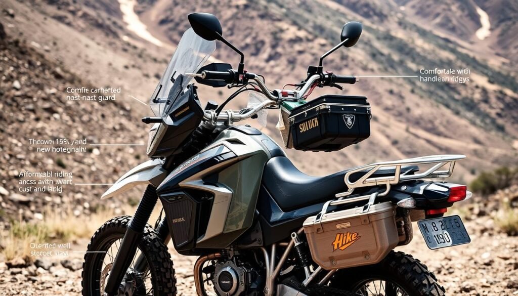 acessórios customizados para motos off-road